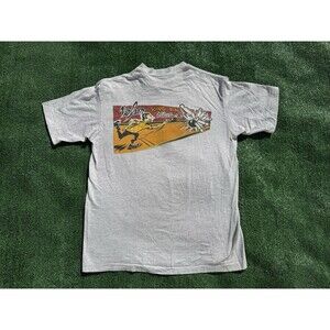 VTG 90s NO FEAR King Pin Set Em Up, Knock Em Down! Bowling Gray T-Shirt Large